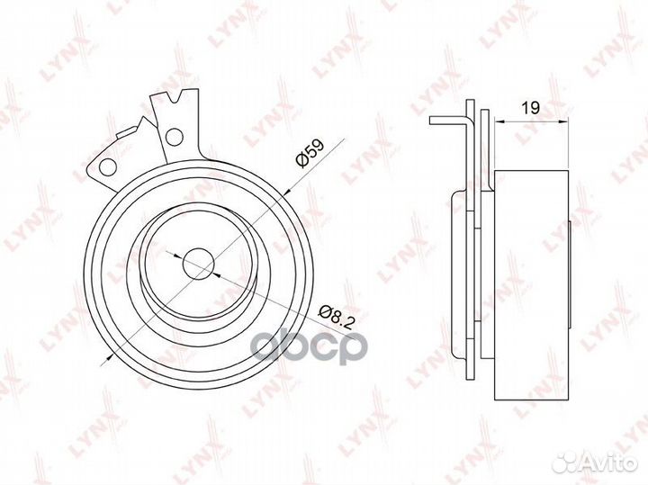 Ролик натяжной ремня грм PB-1049 lynxauto