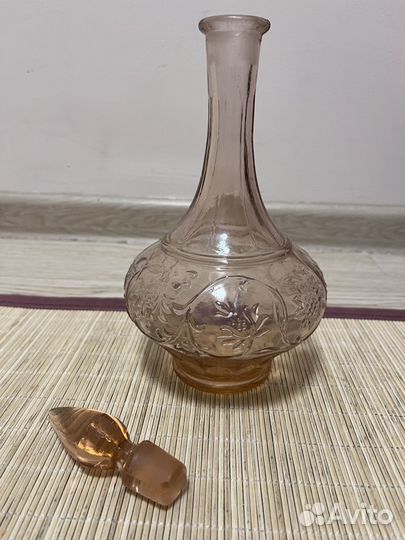 Графин штоф цветное стекло СССР