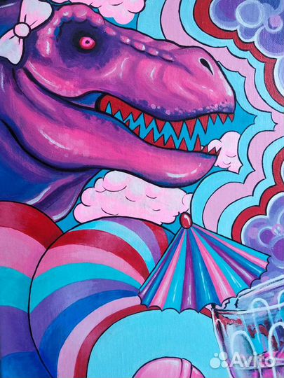 Картина акрилом на холсте 40*40см