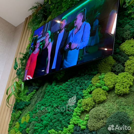 Панель из мха