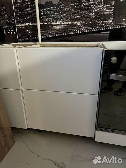 Тумба кухонная 60 с двумя 2 ящиками