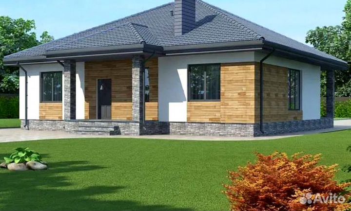 Дом из газоблока на заказ 187 мкв