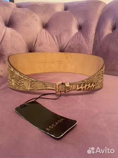 Ремень escada кожаный новый с бирками