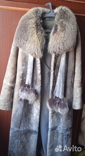 Шуба мутоновая 54,торг