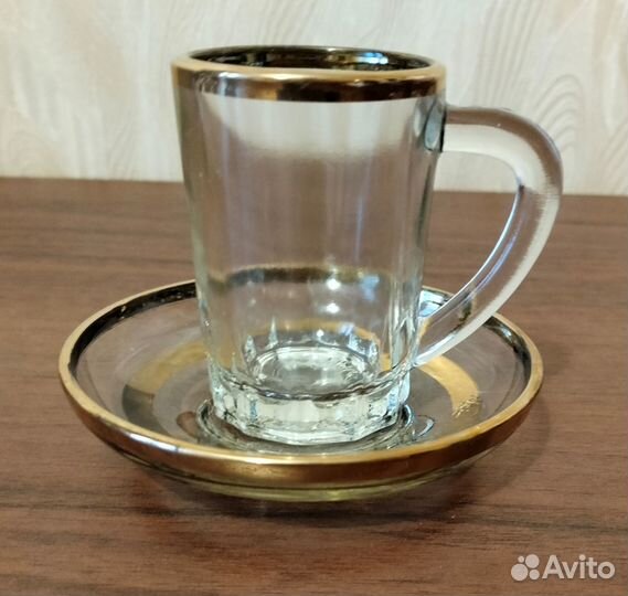 Чайный набор из прозрачного стекла