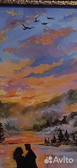 Картина (масло) Драмиона (фанфик), 50х70, Хогвартс