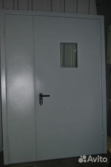 Дверь общая из 2мм стали и стеклопакета