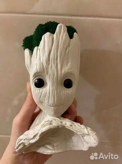 Кашпо Грут Стражи Галактики Подарок Гипс