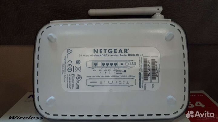 Adsl-модем и Wi-Fi роутер Netgear DG834G v4