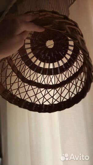 Абажур плетеный