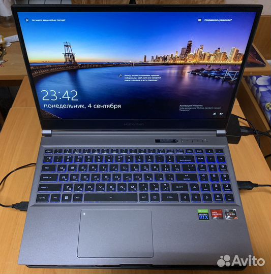 Ноутбук Maibenben x558 ryzen 7 5800 rtx 3060