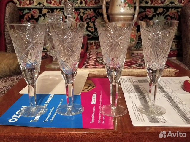Фужеры хрустальные СССР