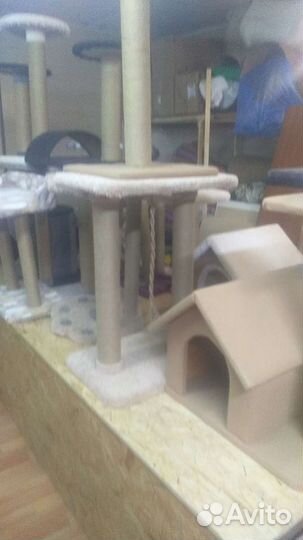 Домик для кошки игровая зона когтеточка изготовлен