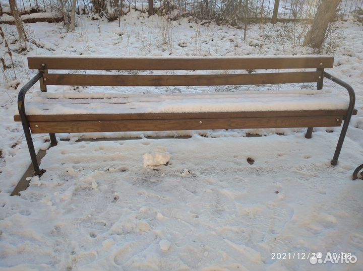 Лавочка садовая/придомовая металл, дерево