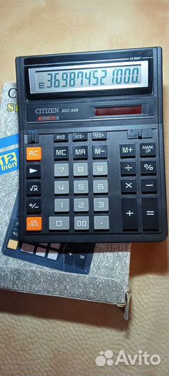 Калькулятор citizen sdc 888
