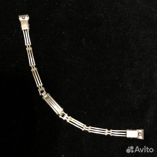 Браслет для часов серебро 875