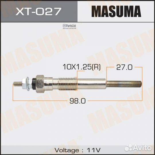 Свеча накала XT027 Москва