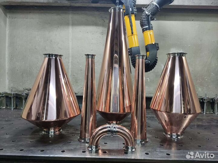 Вискарный шлем, медный шлем, аламбик