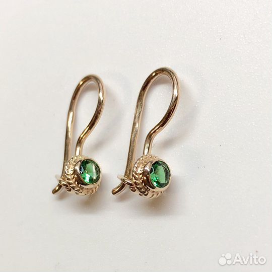 Золотые серьги 585 пробы