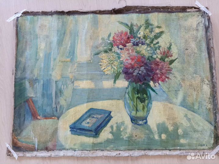 Старинная картина маслом 