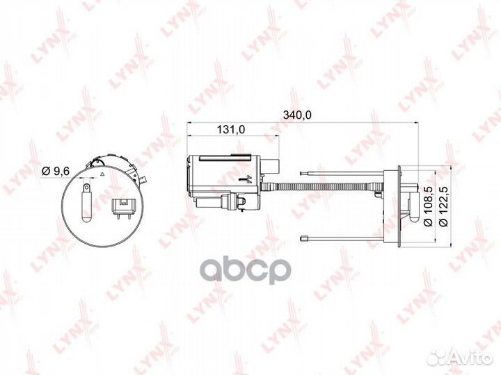 Фильтр топливный 0,563 LF976M lynxauto