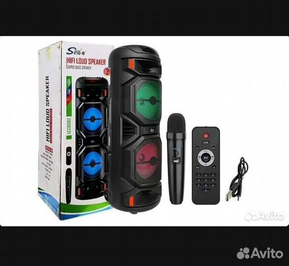 Колонка С Караоке 65 См + USB + Bluetooth + Радио