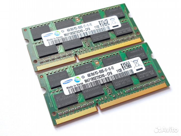DDR3 4Gb so-dimm 1066MHz для ноутбуков. Гарантия