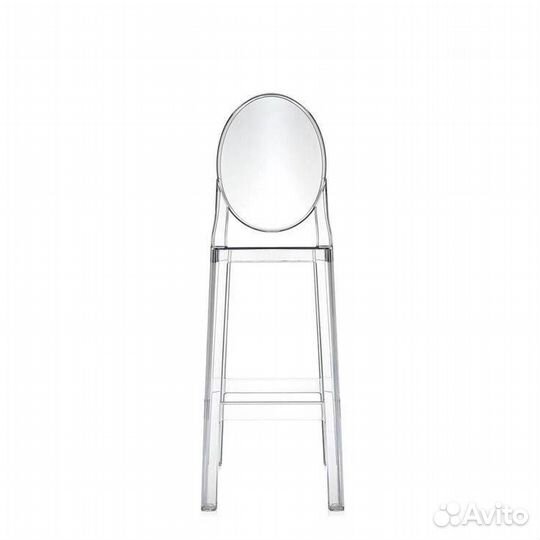 Стул полубарный Kartell прозрачный Италия