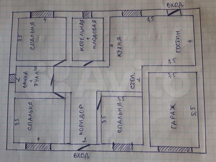 Дом 165 м² на участке 10 сот.