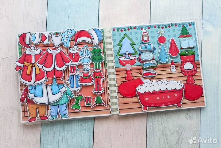 Домик Деда Мороза и Снегурочки на липучках