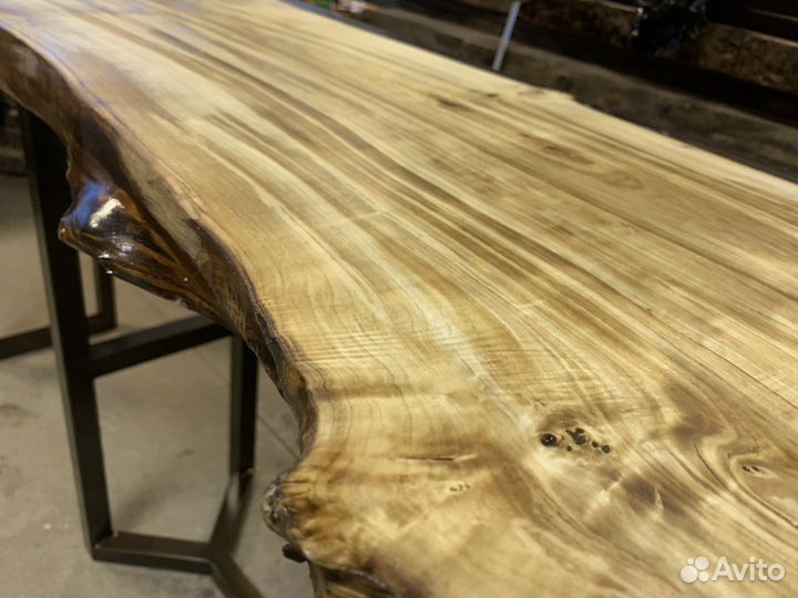 Слэб из дерева, стол кухонный, журнальный столик