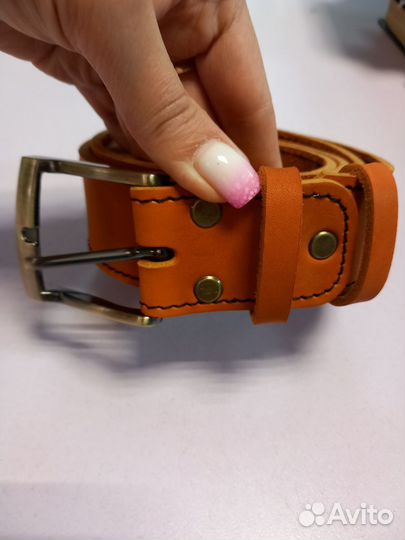 Мужской кожаный ремень