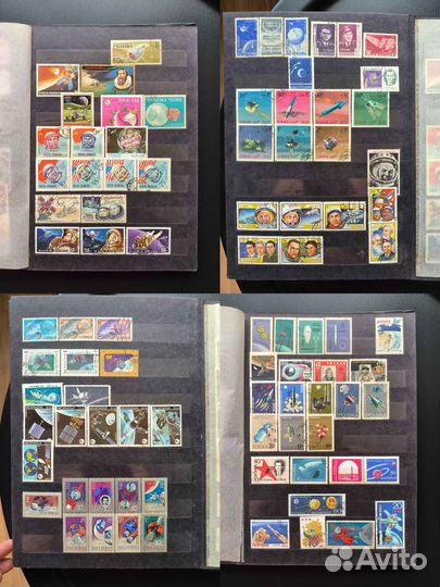 Почтовые марки космос. Альбом целиком