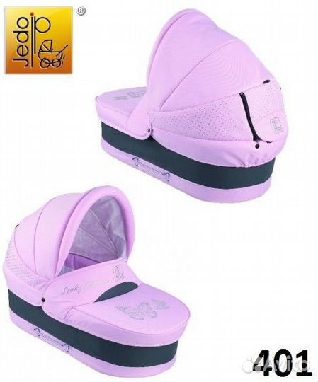 Детская коляска 2 в 1 Jedo Bartatina цвет розовый