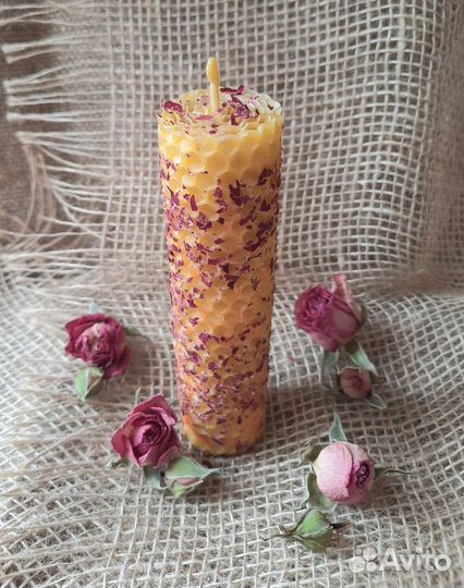 Свечи из вощины с травами