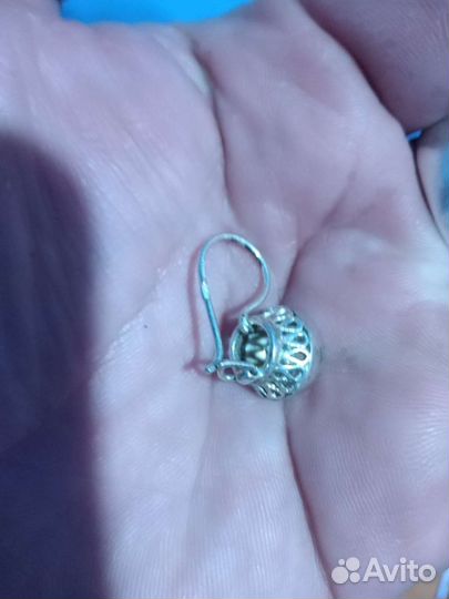 Серьги серебро СССР