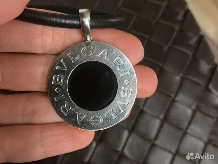 Bvlgari золотой двусторонний кулон подвеска