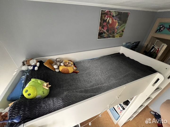 Детская кровать чердак стува/ фритидис IKEA