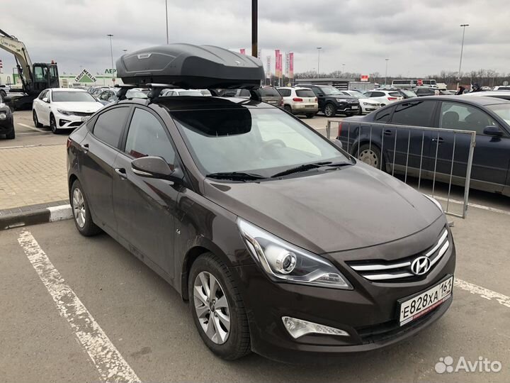 Автобокс Broomer черный матовый на Hyundai Solaris