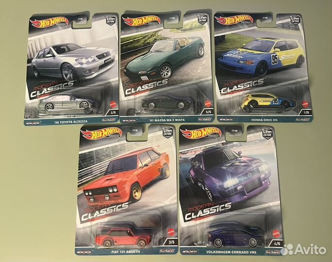 Hot Wheels Premium Modern Classics сет