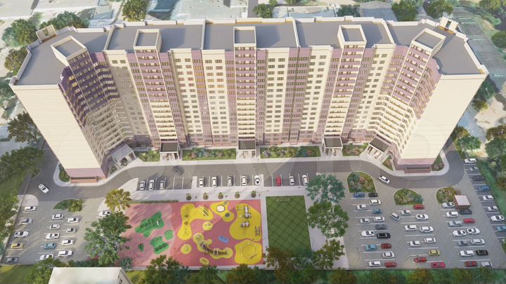 2-к. квартира, 66,3 м², 1/17 эт.