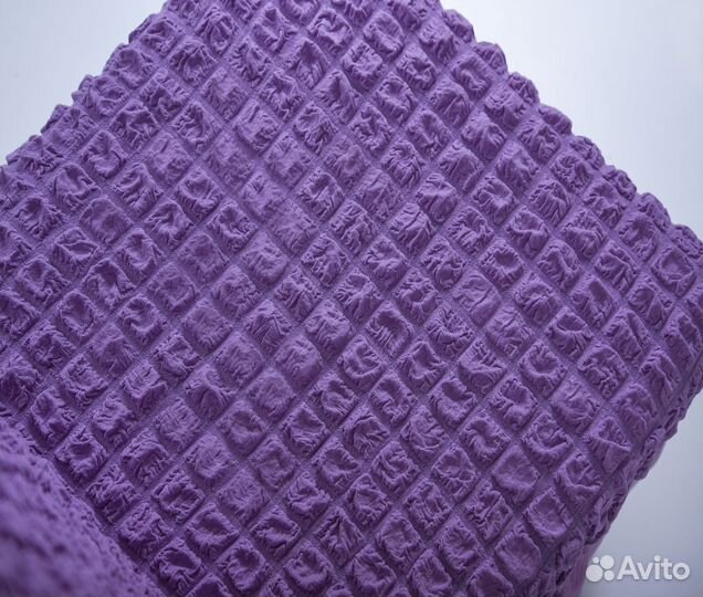 Чехлы на стулья со спинкой на кухню, цвет Лиловый