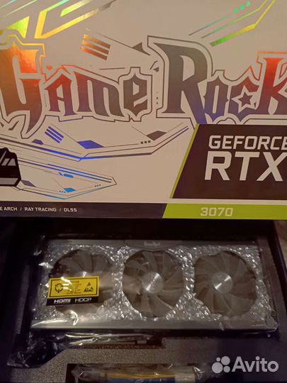 Palit rtx 3070 gamerock, на гарантии днс