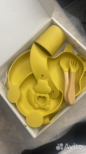 Набор детской силиконовой посуды (6 предметов)