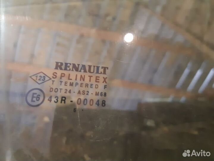 Стекло двери передней правой Renault Scenic