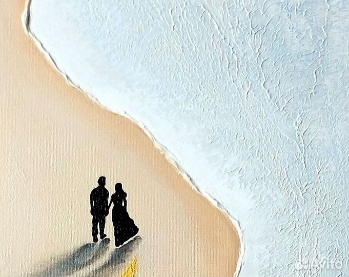 Интерьерная картина “Пара на берегу“ 40х60
