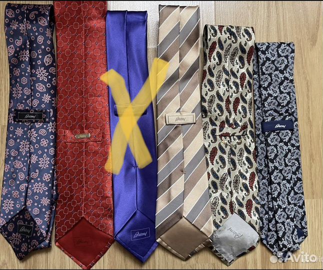 Kiton, Brioni, Louis Vuitton, Etro галстуки