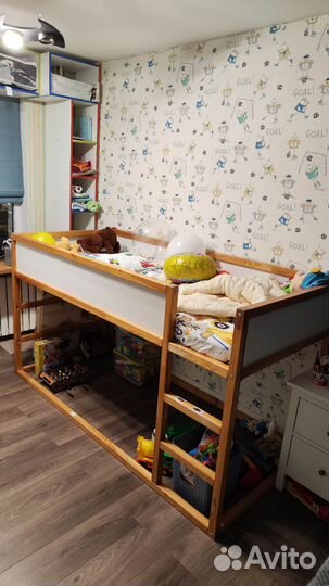 Кровать чердак IKEA кюра