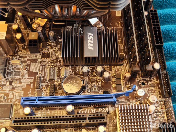 Материнская плата G41M-P28, CPU Q9650, озу 8Gb