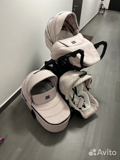 Коляска adamex 3 в 1 бу